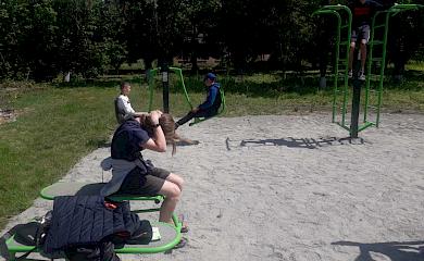 Спорт это сила: для 3-х сел Кагарлыкской громады установили тренажерную площадку