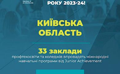 Міжнародні навчальні програми Junior Achievement з'являться в навчальних закладах Обухівщини