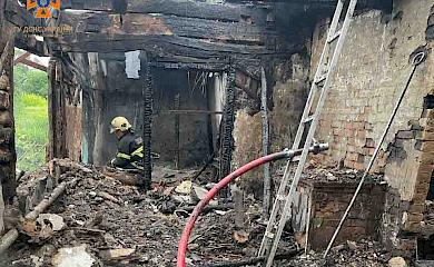 Мужчина погиб во время пожара в частном доме на Бориспольщине