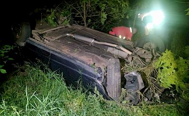 В ДТП на Обухівщині нетверезий кермувальник легковика з'їхав у кювет