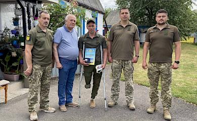 У Кагарлицькій тергромаді нагородили героя-фронтовика