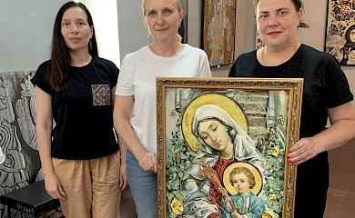 Ржищевский музей пополнился работой известного художника - автора "Гвардии наступления"