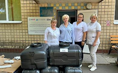 Васильковским врачам подарили стиральные машины с сушкой: почему это важно