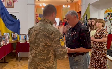 Погибшего бойца из Обухова посмертно наградили орденом "За мужество" III степени