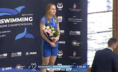 "Золотая рыбка" из Обуховщины победила на чемпионате по подводному плаванию в Венгрии