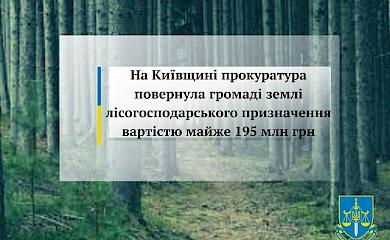 На Обухівщині прокуратура повернула громаді землі вартістю майже 195 млн грн