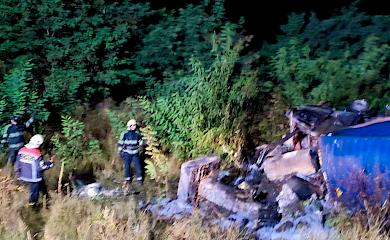 Двоє людей загинуло в ДТП у Фастові: транспорт перекинувся та загорівся