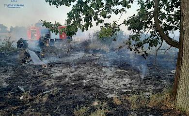Мужчина травмировался в результате пожара на Броварщине (фото)