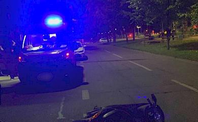У Білій Церкві електросамокат зіткнувся з мопедом, є постраждалі (фото)