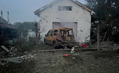 В результате ракетной атаки на Киевщину пострадали два человека, есть разрушения