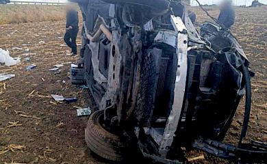 На Київщині перевернувся автомобіль: деталі ДТП (фото)
