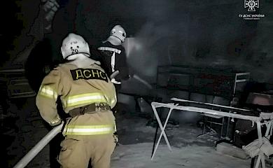 Спасатели ликвидировали пожар в Ржищеве, Обуховского района