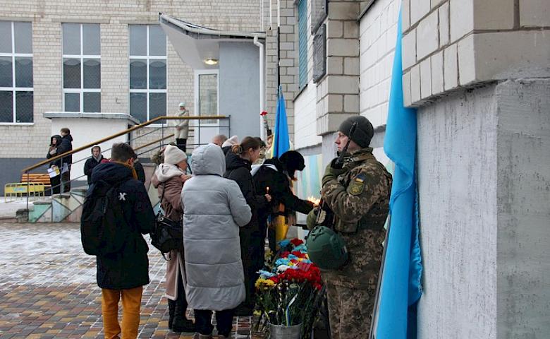 В Василькове открыли мемориальные доски в честь погибших Защитников громады (фото)