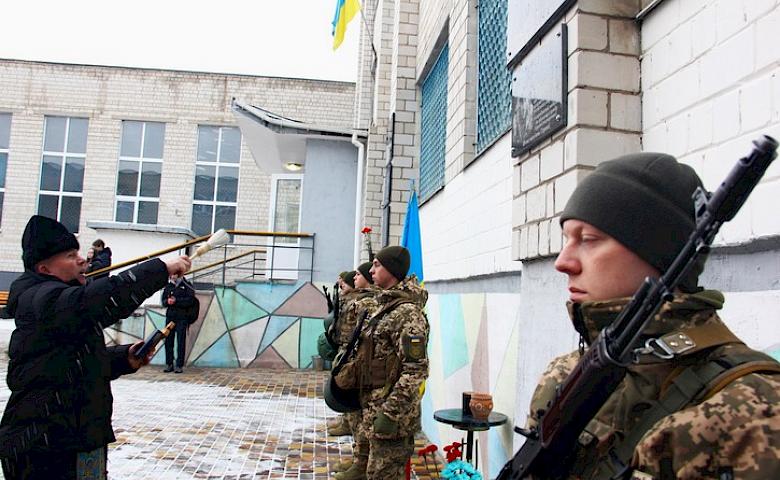 В Василькове открыли мемориальные доски в честь погибших Защитников громады (фото)
