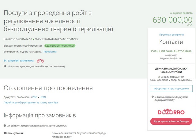 В Обухове планируют простерилизовать более 300 бездомных животных