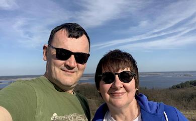 Известный синоптик Наталья Диденко записала прогноз погоды на склонах Днепра в Витаче (видео)