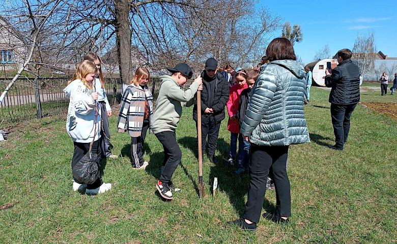 "Деревья Героев" высадили Обуховские школьники в честь павших земляков