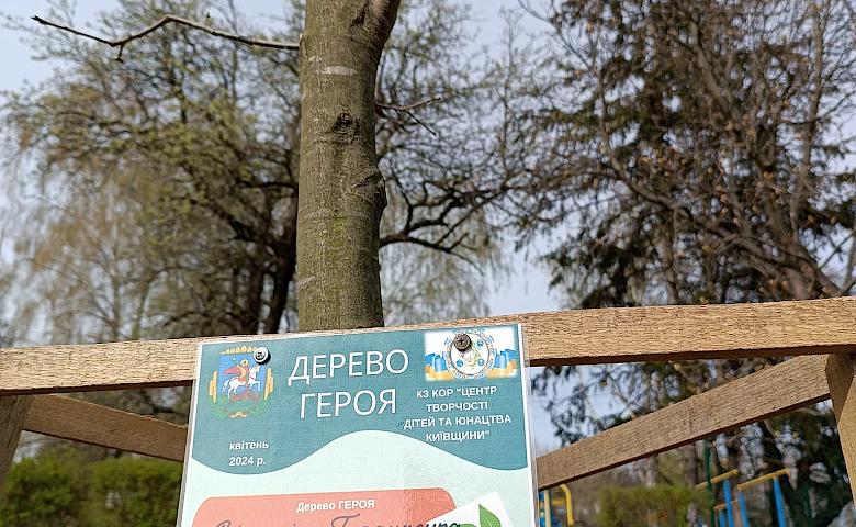 В память о погибшем выпускнике, в обуховском лицее высадили "Дерево Героя" (фото)