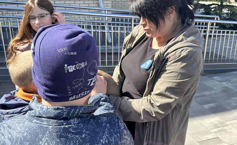 Дети Обуховщины передали помощь бездомным хвостикам (фото)