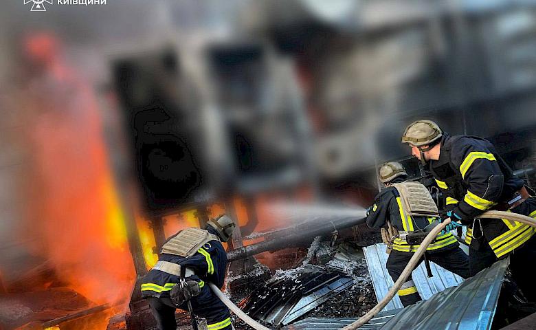 Пожежу на Трипільській ТЕС, що виникла внаслідок ранкової атаки, вдалось ліквідувати