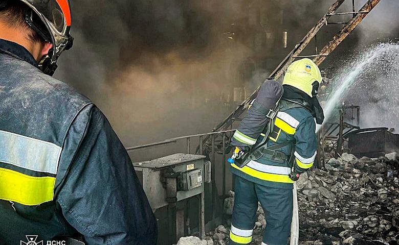 Пожежу на Трипільській ТЕС, що виникла внаслідок ранкової атаки, вдалось ліквідувати
