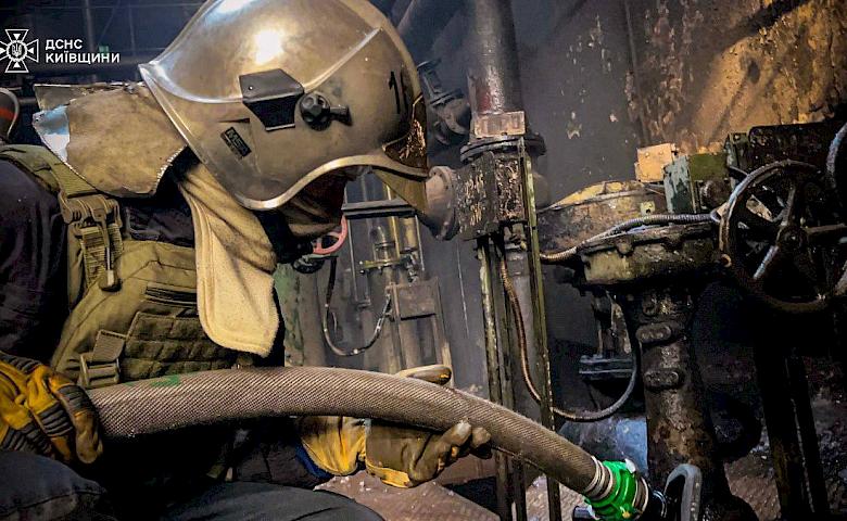 Пожежу на Трипільській ТЕС, що виникла внаслідок ранкової атаки, вдалось ліквідувати