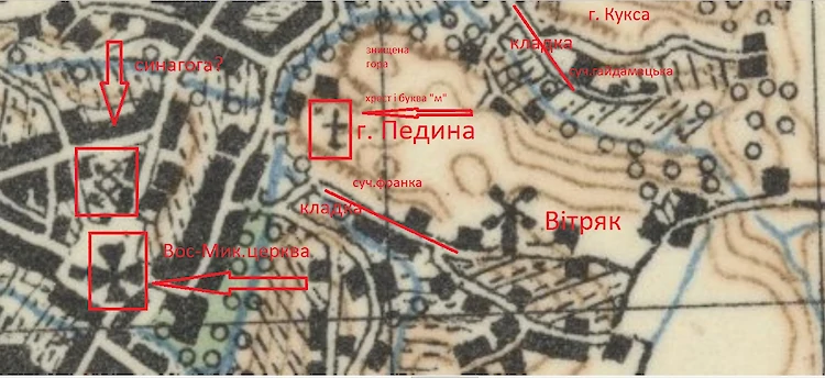 Що було на карті Обухова 100 років тому: кладки, каплиці, кургани
