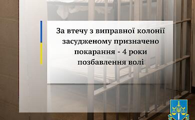 "Побег из Шоушенка": на Киевщине осужденный сбежал из колонии
