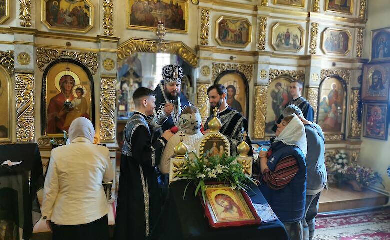 Єпископ ПЦУ Єфрем очолив літургію в Обухові