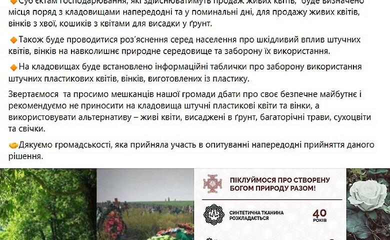 Чи варто носити на кладовище квіти, що живуть довше людей (ВІДЕО)