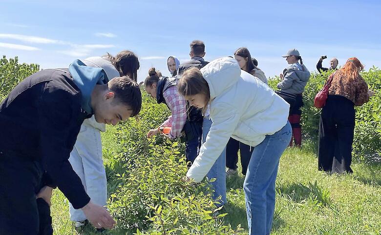 Будущие садоводы осваивали азы профессии в питомнике на Обуховщине