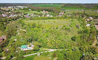 Древнерусское городище возле Обухова сняли с высоты полета