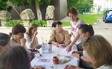 В Трипольском музее учились древнему искусству обуховской вышивки