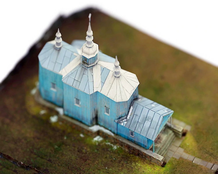 Появился макет казацкой церкви возле Богуслава: это первая миниатюра