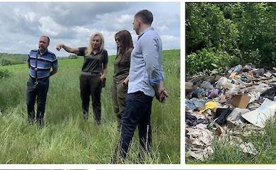 Неподалік Ржищева виявили величезне незаконне сміттєзвалище