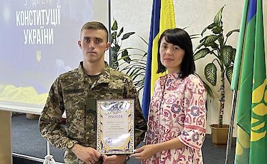 Співробітнику Обухівського ТЦК вручили нагороду за захист Батьківщини