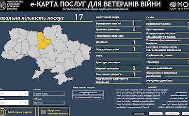 В Україні працює е-Карта послуг для ветеранів: що доступно в Обухівській громаді