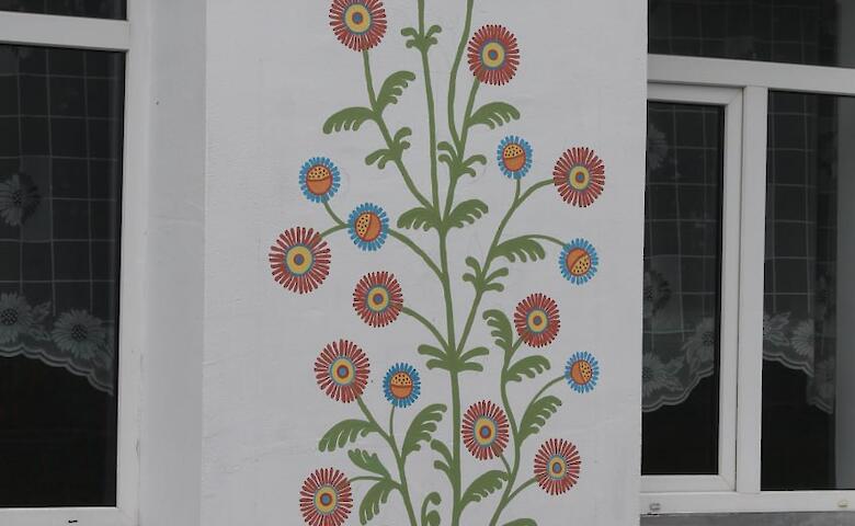 Художник из Триполья создал мурал на Подолье