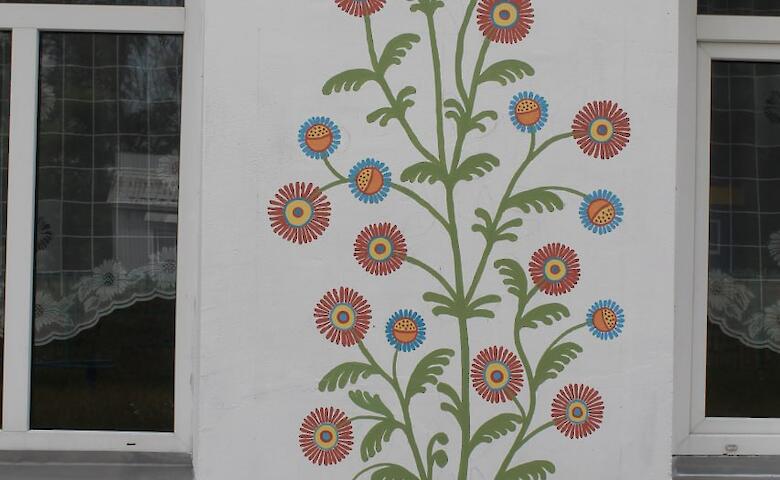 Художник из Триполья создал мурал на Подолье