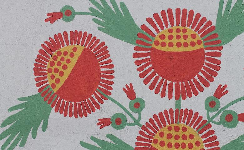 Художник из Триполья создал мурал на Подолье