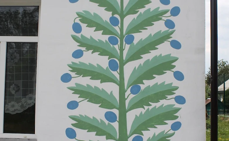 Художник из Триполья создал мурал на Подолье