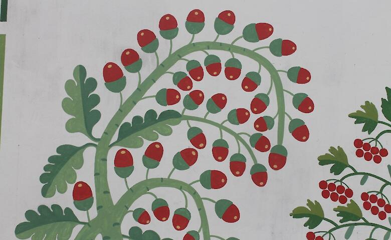 Художник из Триполья создал мурал на Подолье