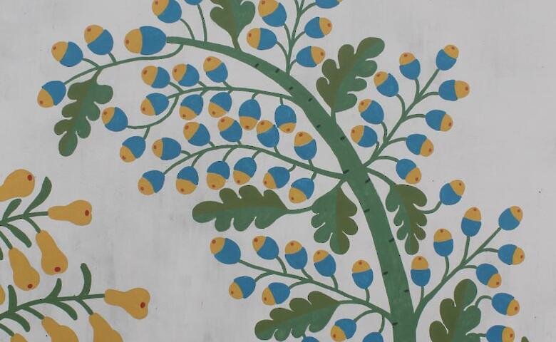 Художник из Триполья создал мурал на Подолье