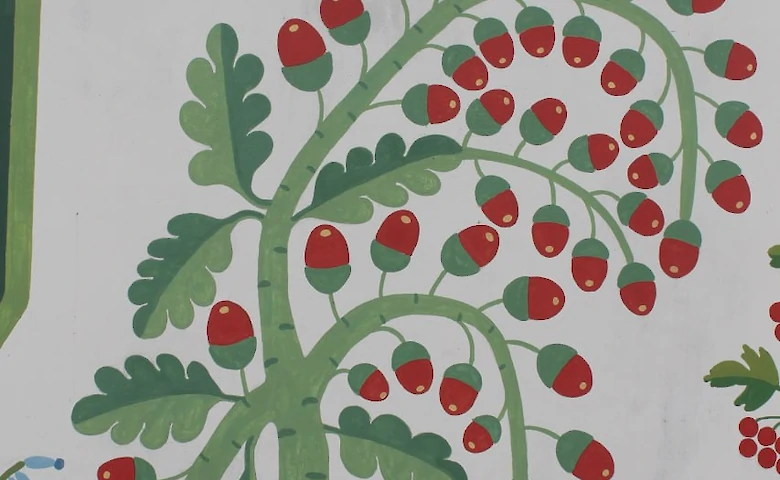 Художник из Триполья создал мурал на Подолье