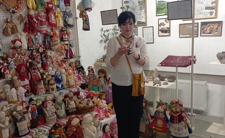 Обуховская мастерица-кукольница экспонируется в Трипольском музее