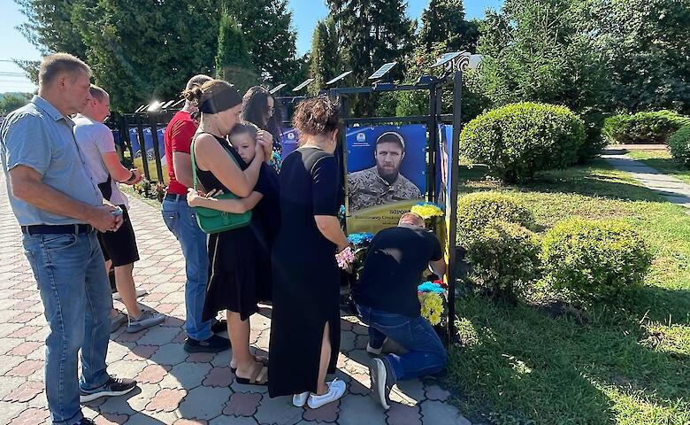 Новые имена погибших Героев появились на Аллее Памяти в Ржищеве