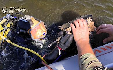 В річці Дніпро в Обухівському районі знайшли уламки російського Шахеда